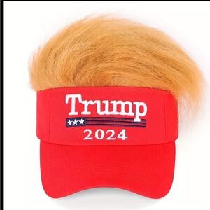 Trump 2024 Red Hat with Gold hair